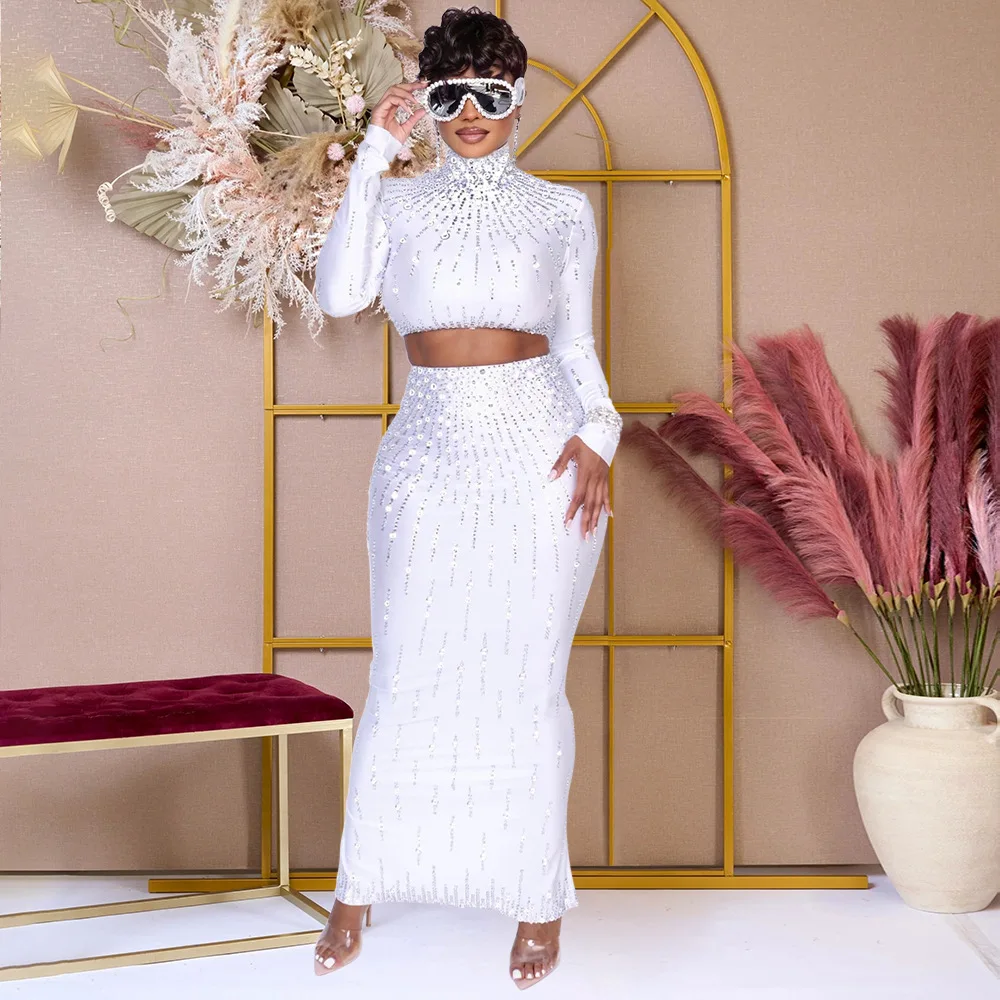 Women Set Street long sleeve P - огляд і ціна Crop Top Crochet
