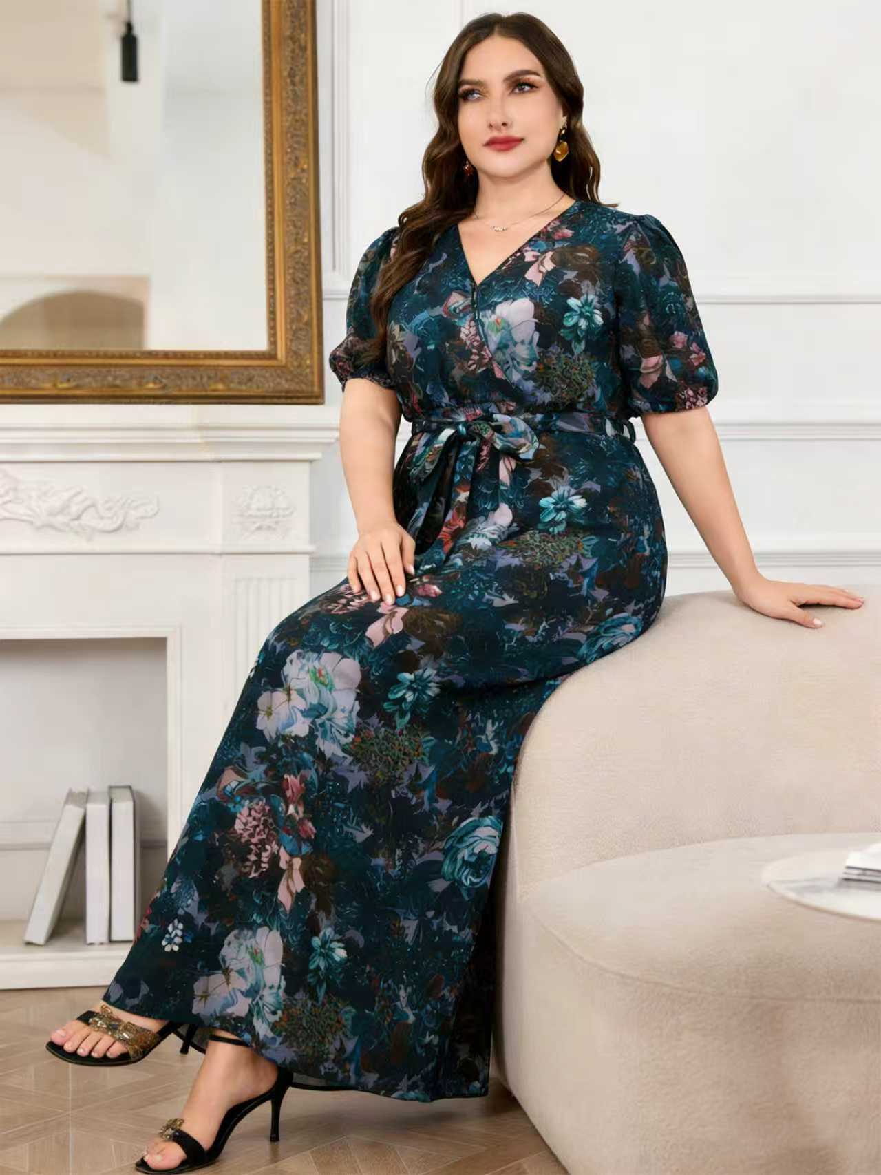 2026 New Arrival Plus Size Wom - огляд і ціна Romper Floral Print