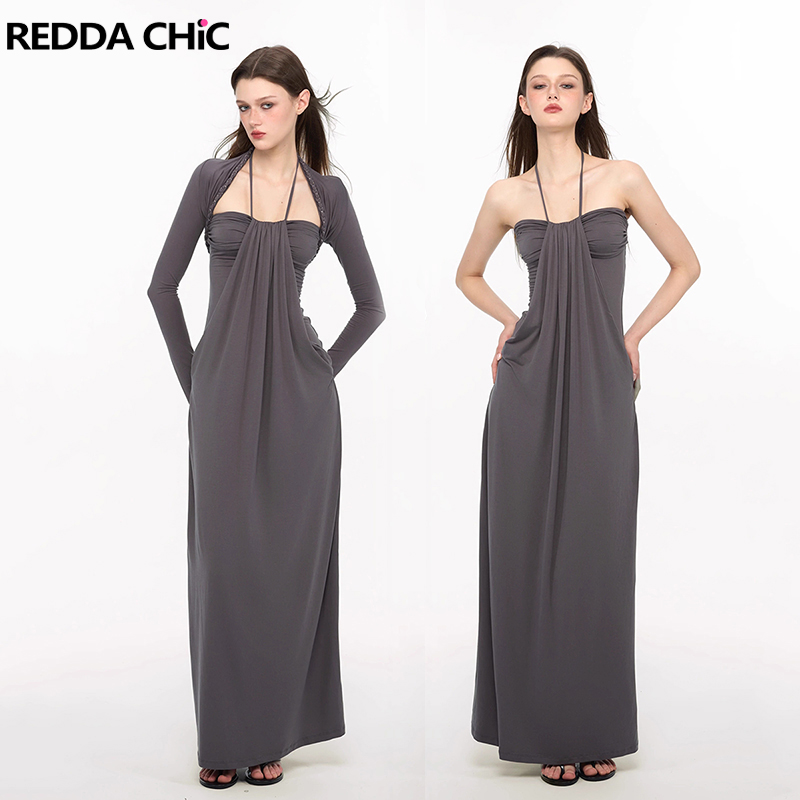 REDDACHiC Elegant Braided Shru - огляд і ціна Maxi Dress Halter